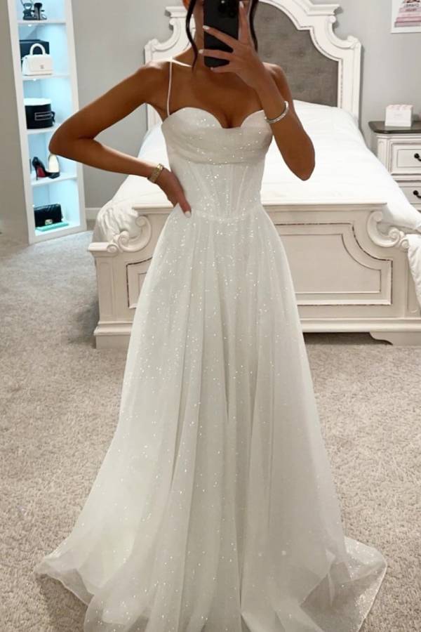 Victoria | Glitter Ball Gown Wedding Guest Dress