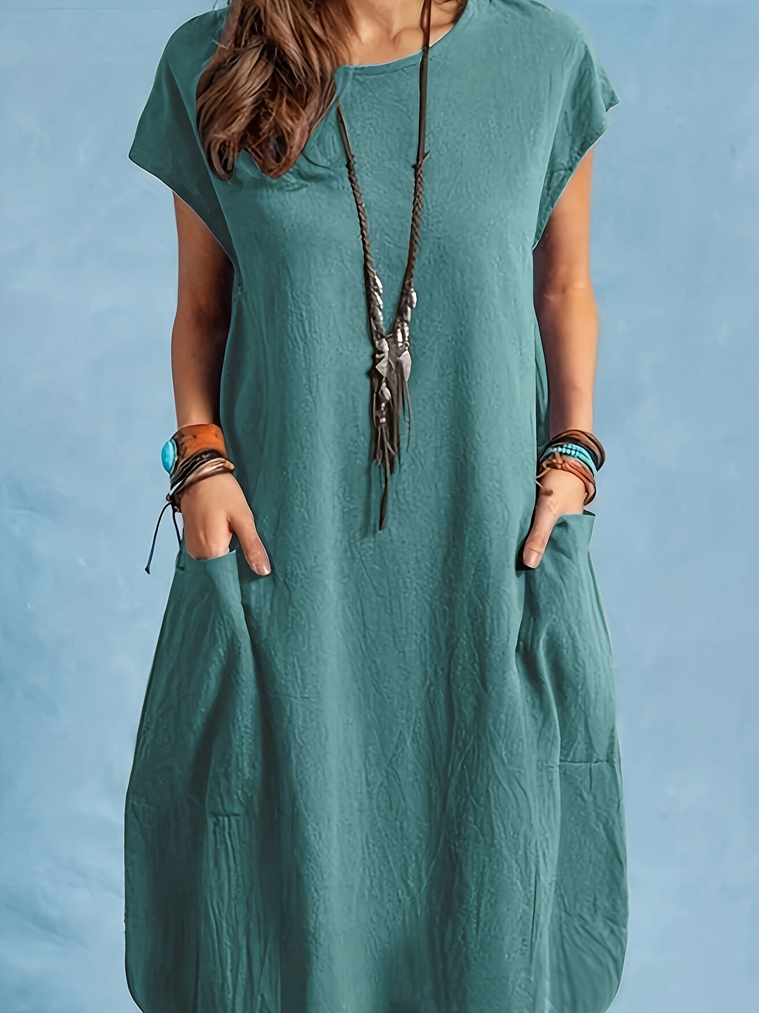 Zara™ | Batwing Sleeve Dress