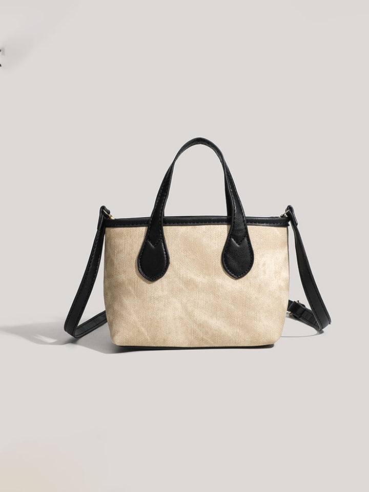 Women's Retro Autumn And Winter Oblique Shoulder Handbag Pu Bucket Bag