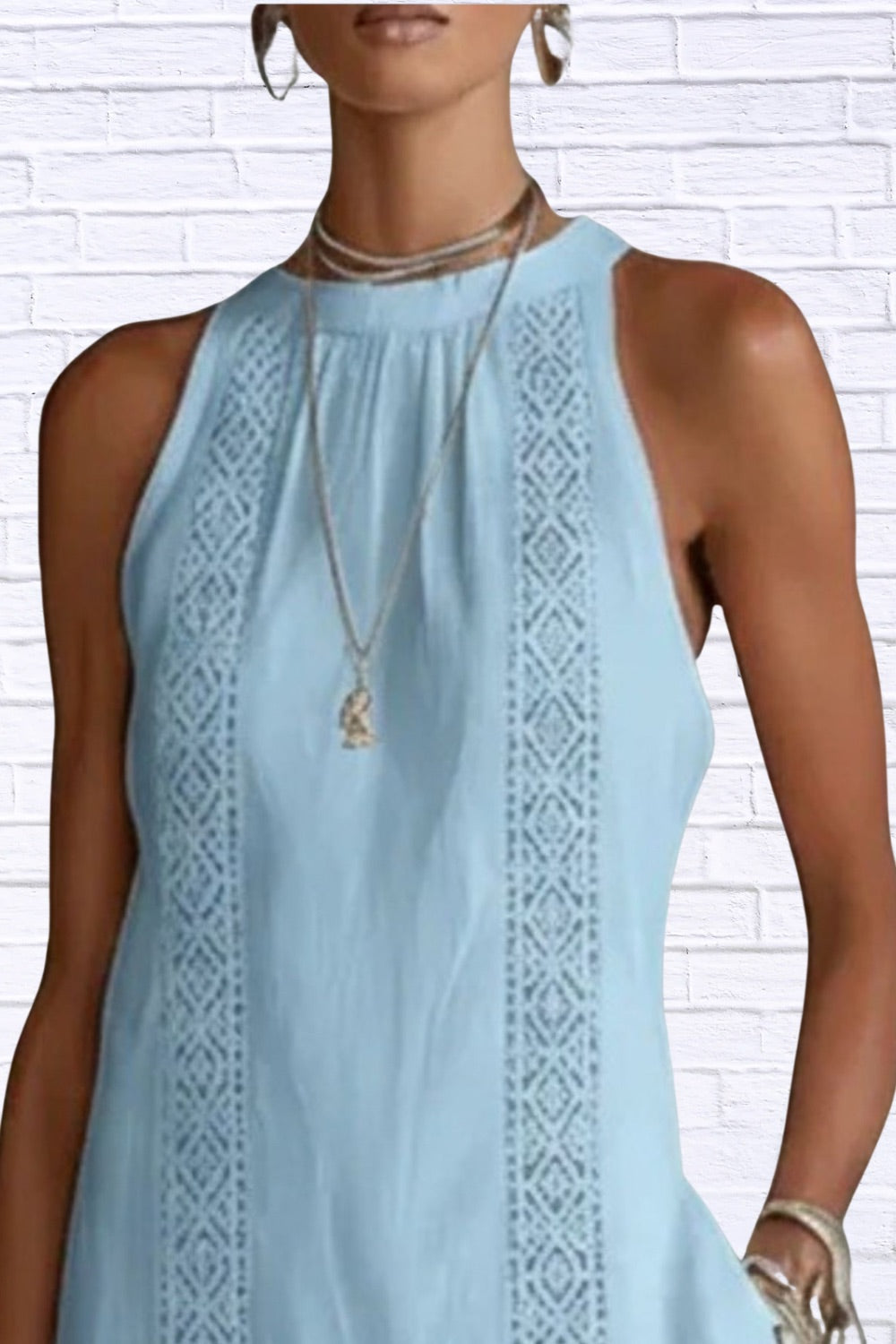 Maria | Elegant Sleeveless Summer Dress