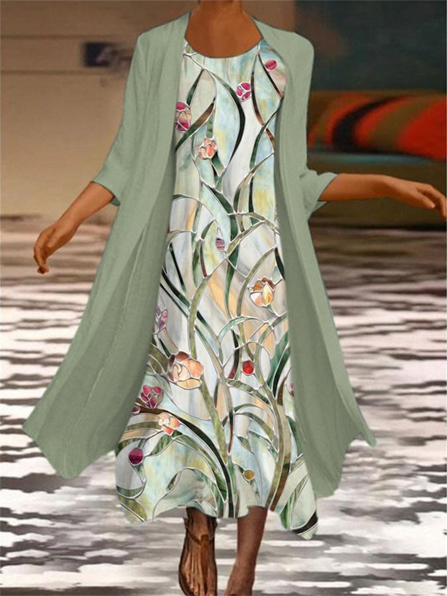 Ivy | Floral Two-Piece Maxi Set