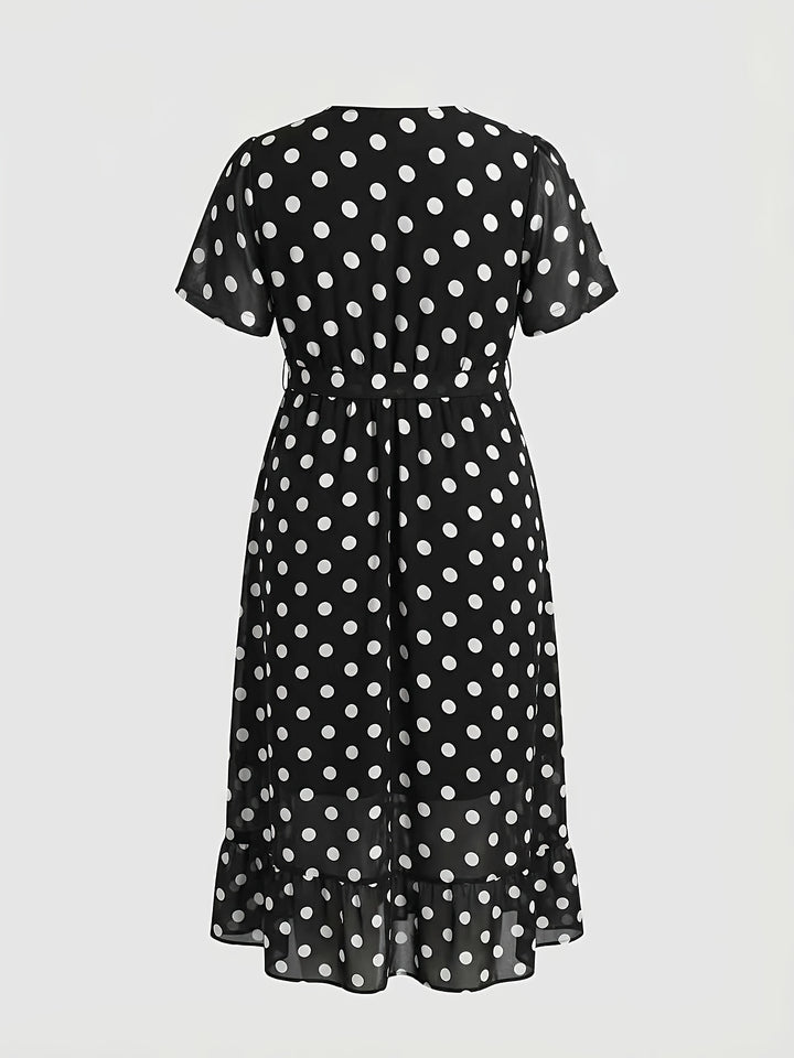 CAMILLE™ - Elegant Polka Dot Boho Maxi Dress