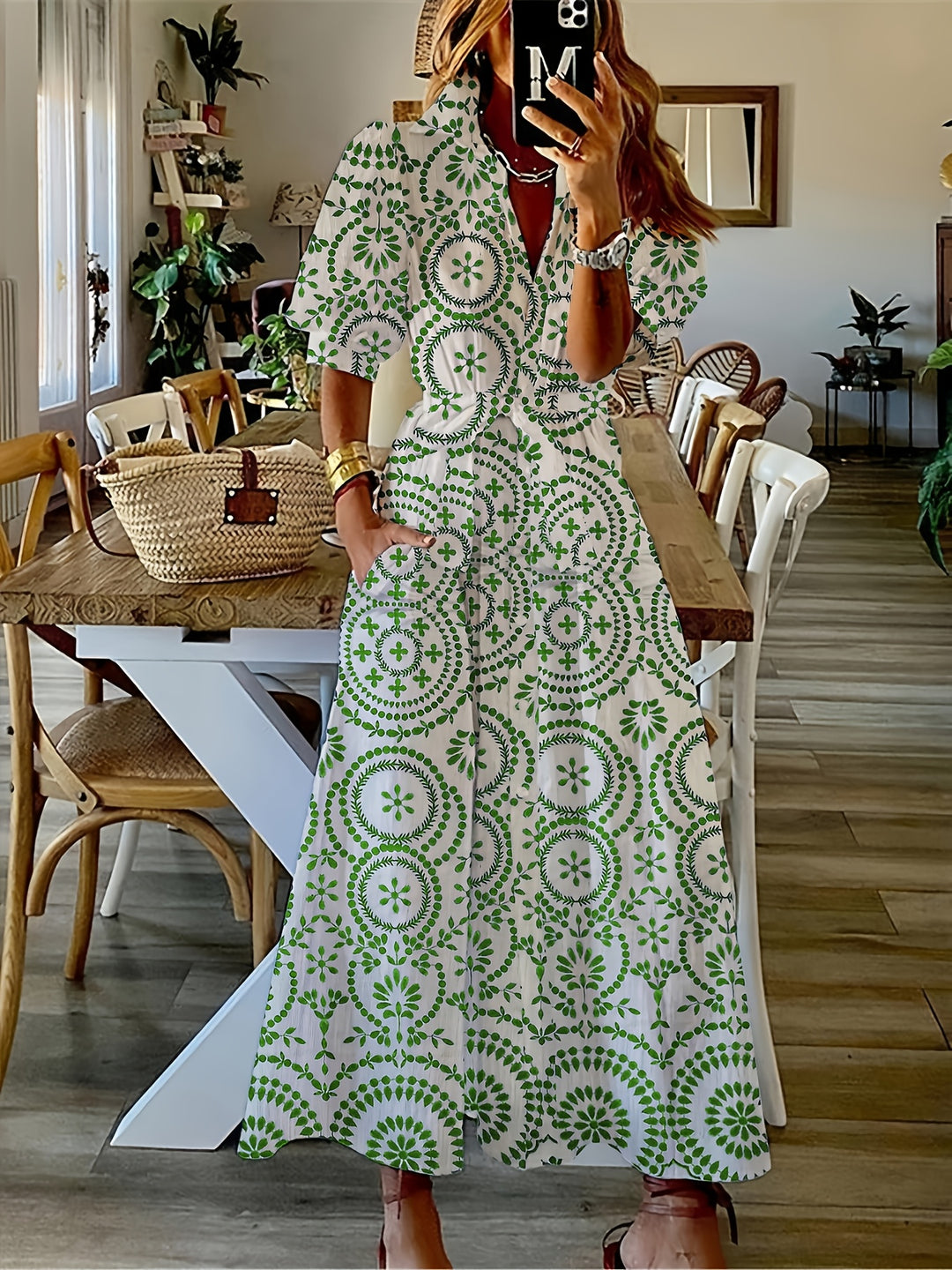 Bambora™ - Ethnic Belted Shirt Dress