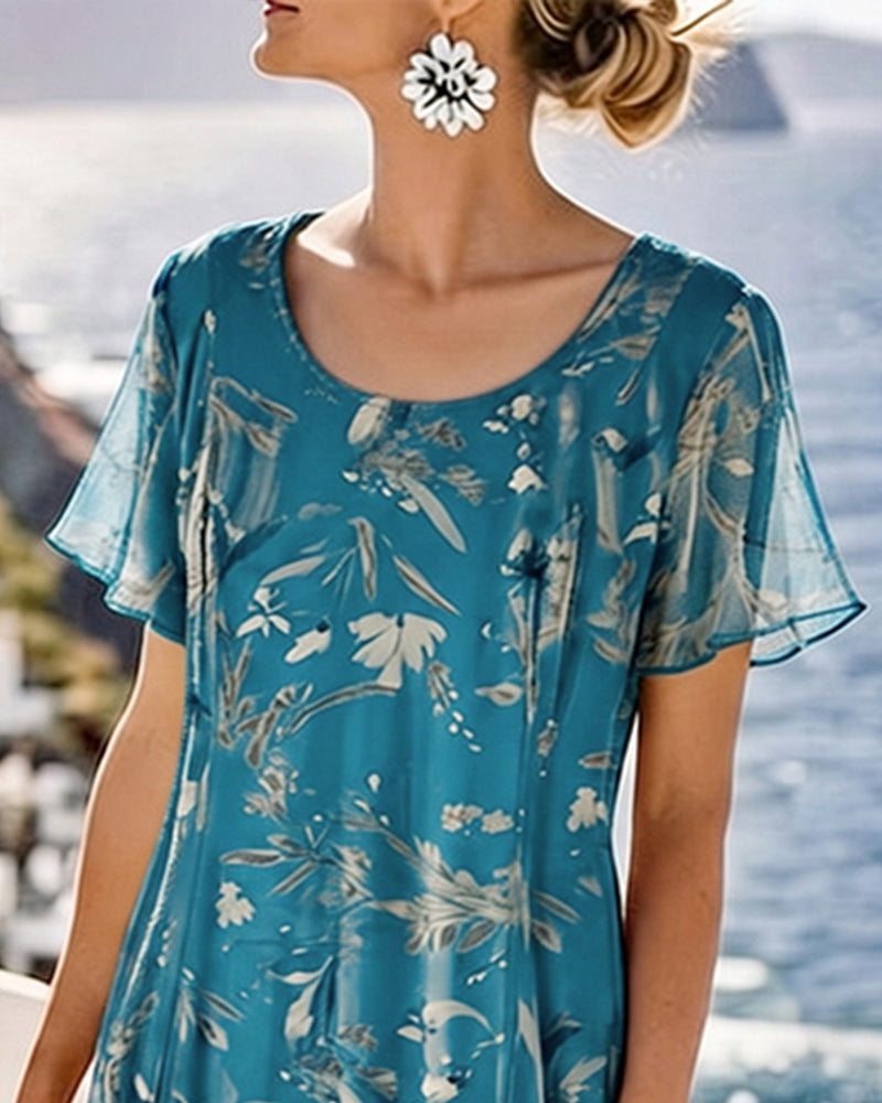 María | Loose and Lightweight Floral Midi Dress