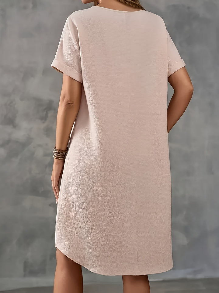 Sasha™ | Simple Round Neck Dress