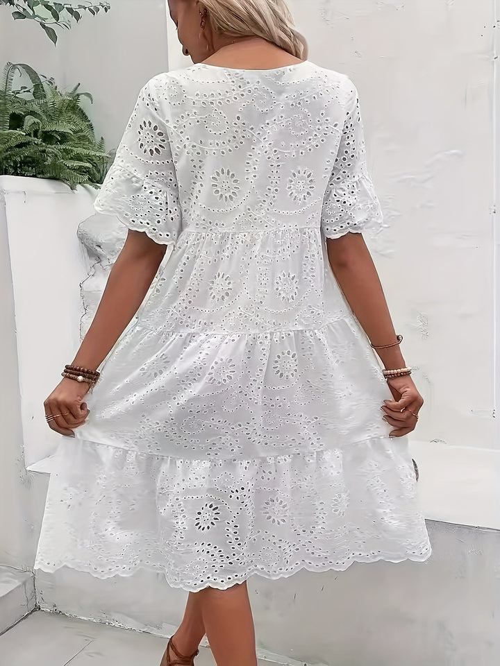 Aurora™ | Embroidered Lace Dress