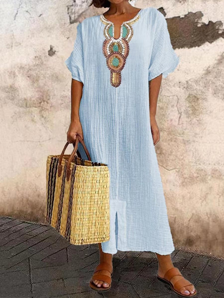 Drune | Kaftan Dress with Ethnic Accent