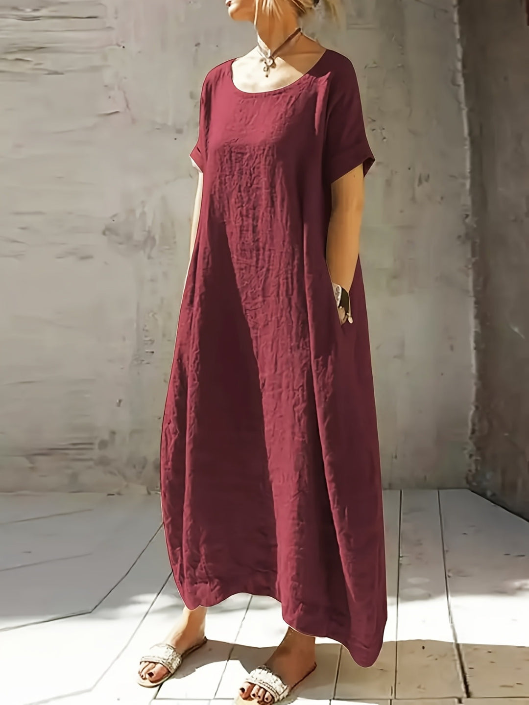 Tessa™ - Drop-Shoulder Maxi Dress