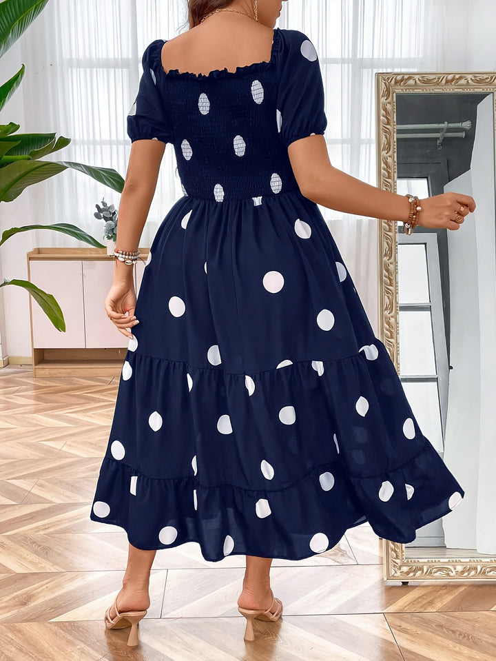 ELEANOR – Plus Square Neck Dress