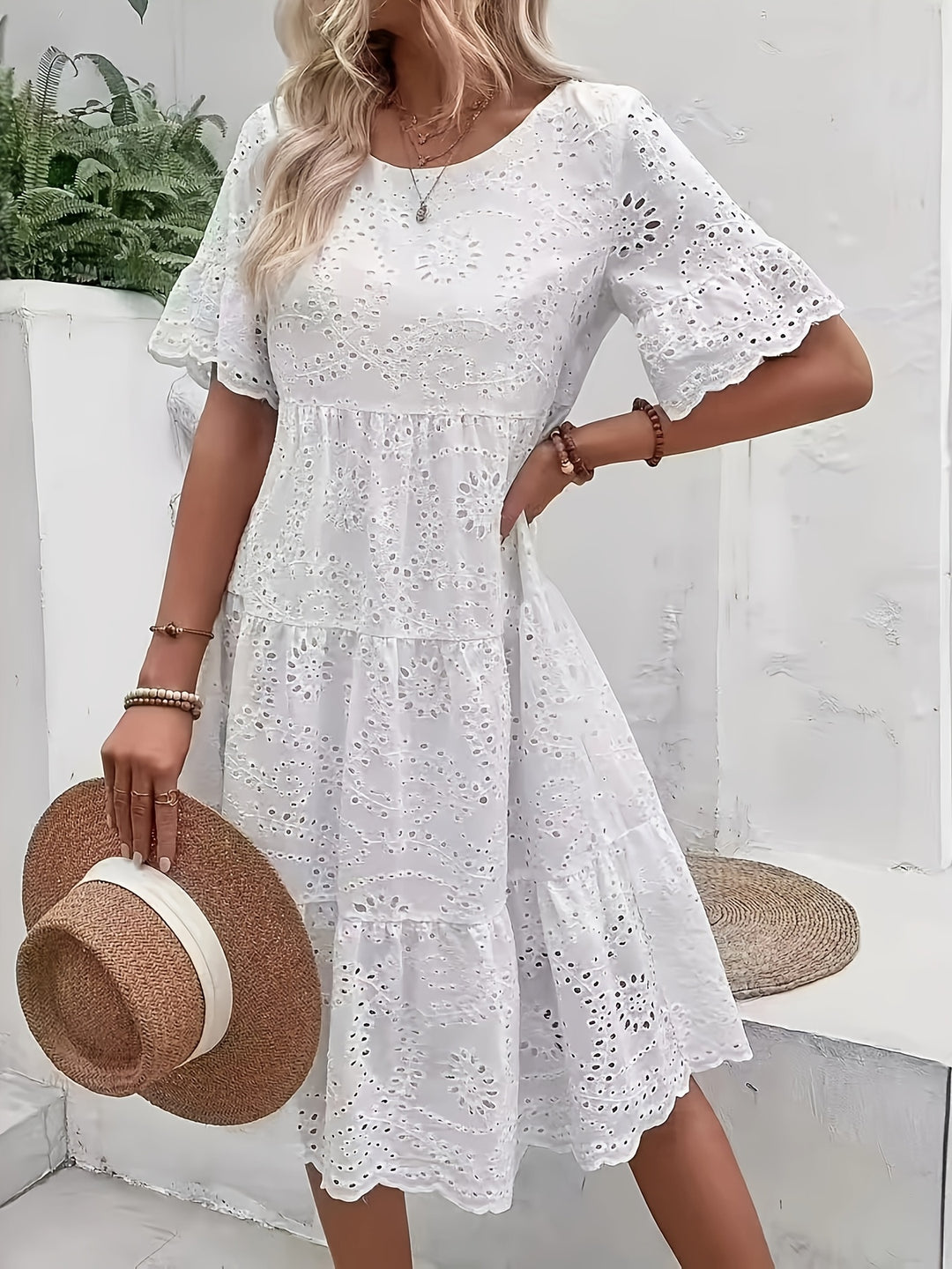 Aurora™ | Embroidered Lace Dress