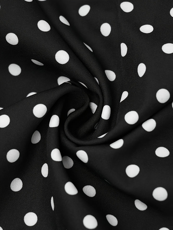 CHARLOTTE™ - Elegant Polka Dot Midi Dress