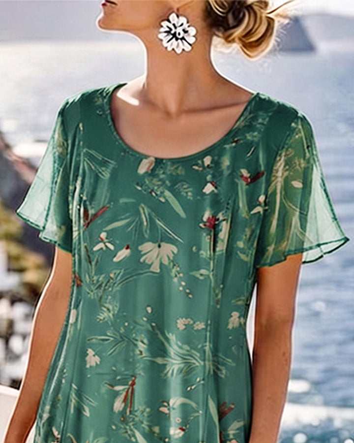 María | Loose and Lightweight Floral Midi Dress