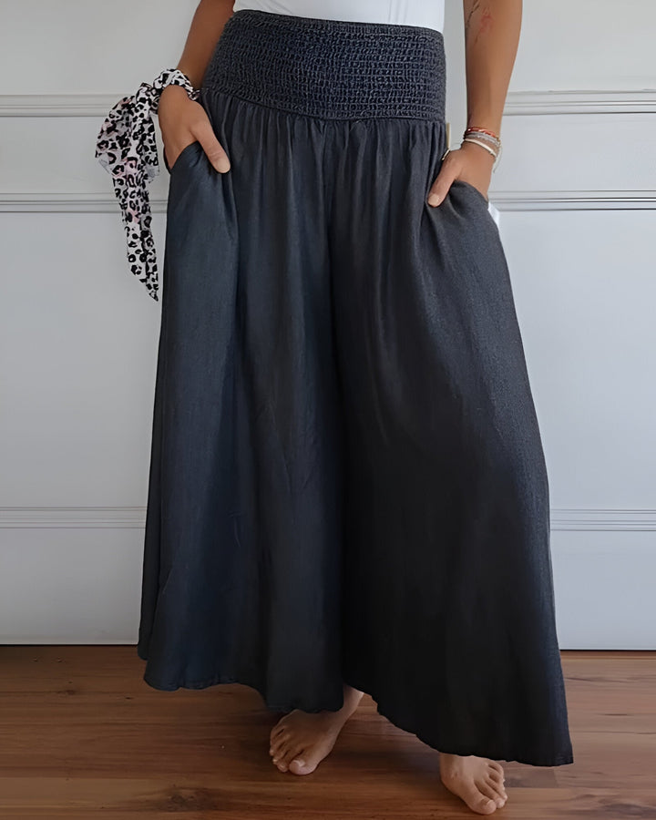 Alva | Linen Pants with Elastic Waistband