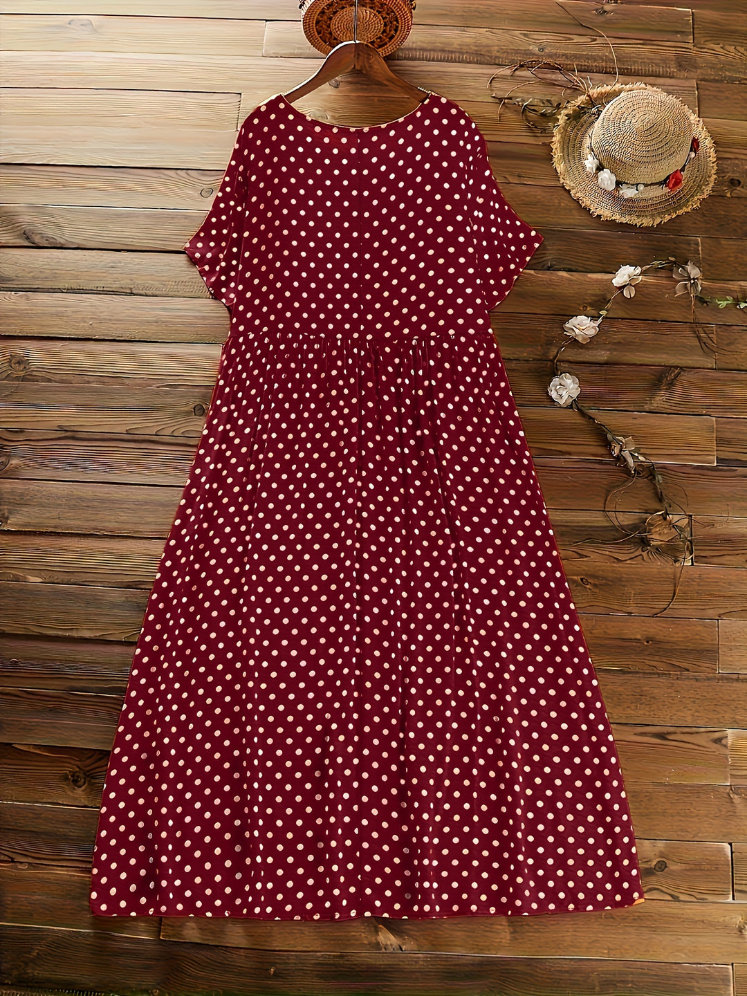 Dot™ - Retro Polka Dot Midi Dress