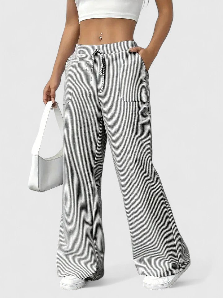 Dominique | Linen Wide-Leg Pants