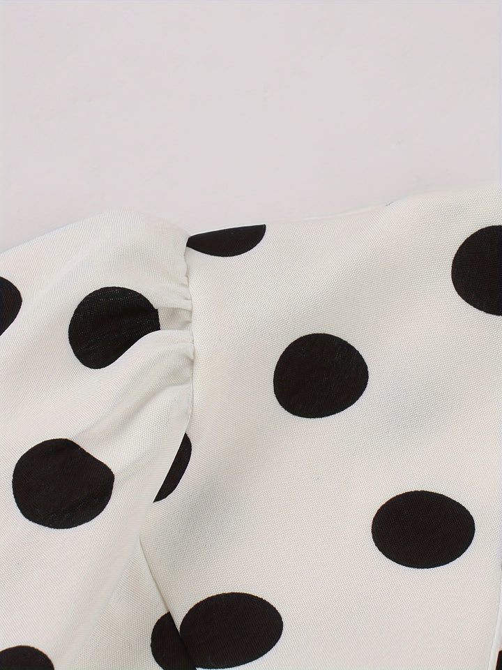 Marilyn™ - Elegant Polka Dot Midi Dress