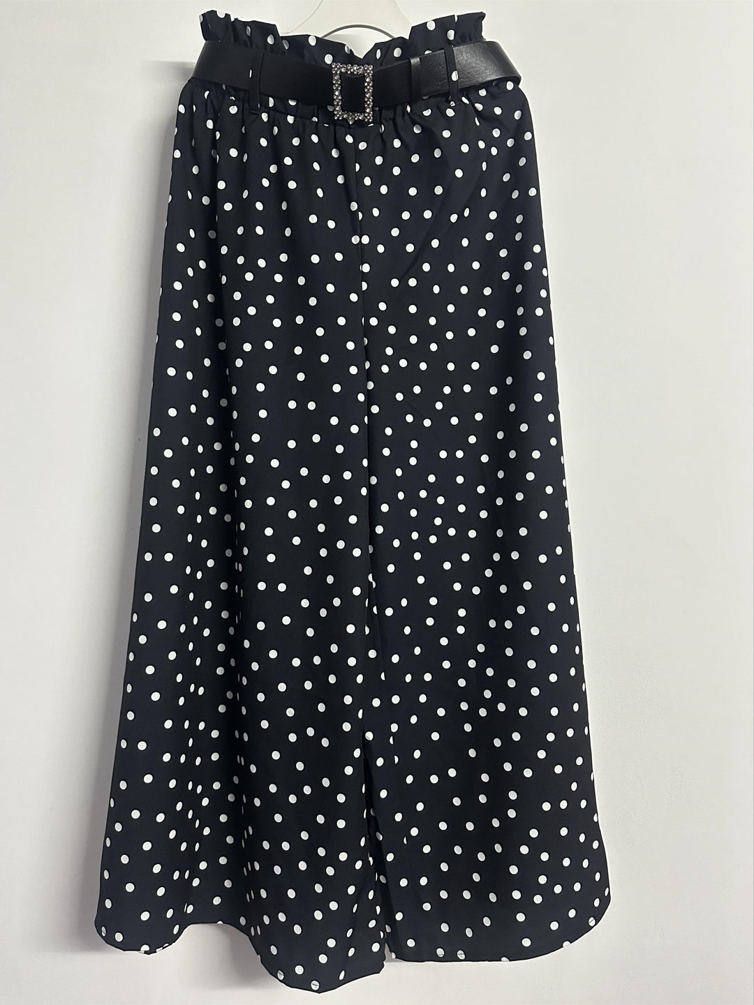 MARLOWE – Plus Size Polka Dot Wide-Leg Trousers