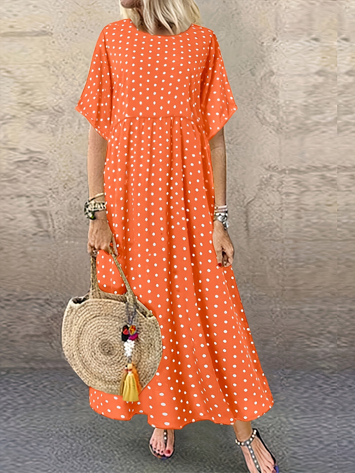 Dot™ - Retro Polka Dot Midi Dress