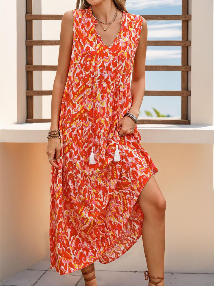 Floriva™ - Breezy A-Line Midi Dress