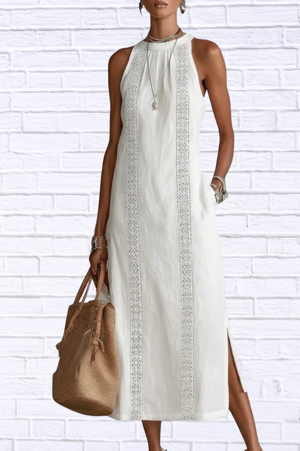 Maria | Elegant Sleeveless Summer Dress
