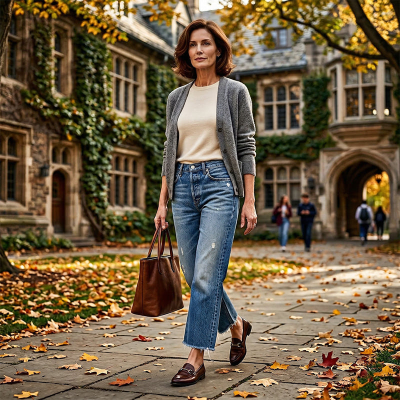 Danice - Elegant Cropped Jeans