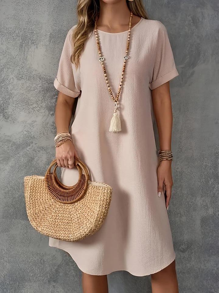 Sasha™ | Simple Round Neck Dress