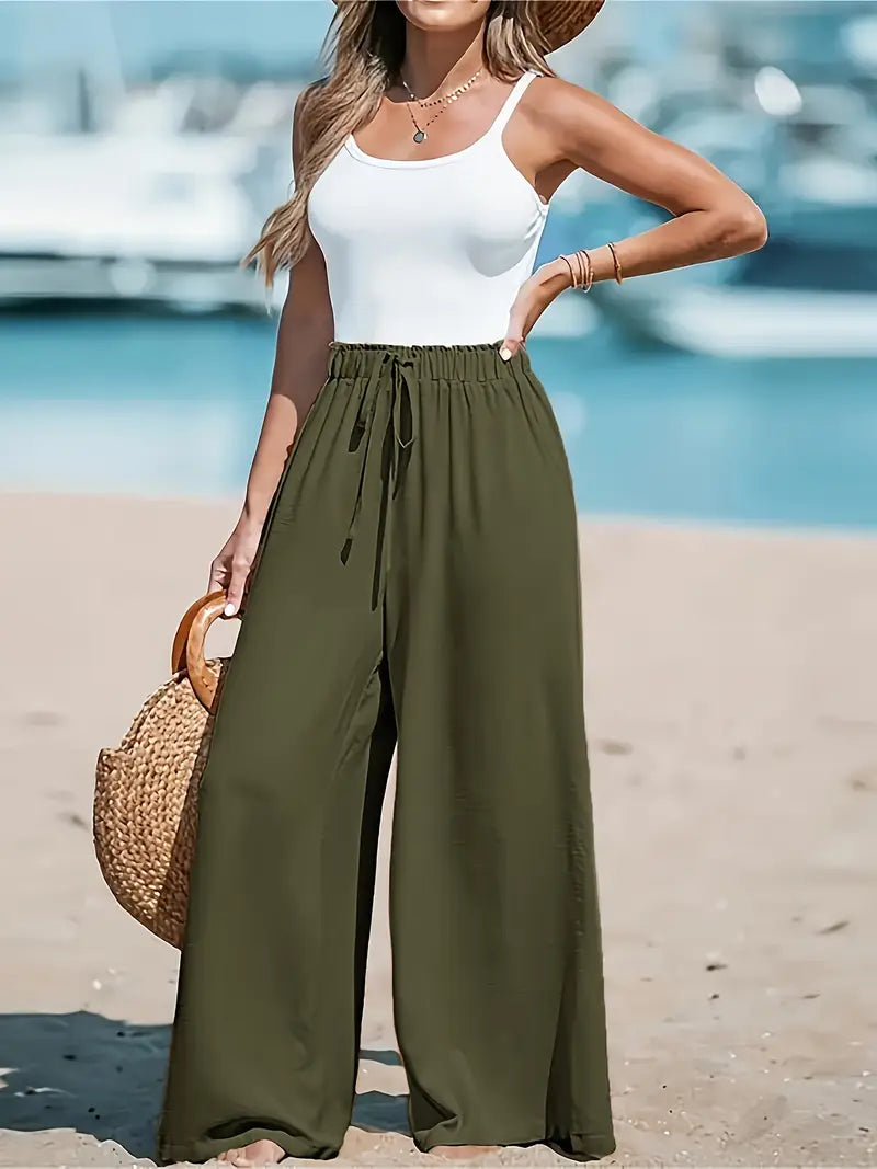 Liv | Linen High-Waisted Trousers