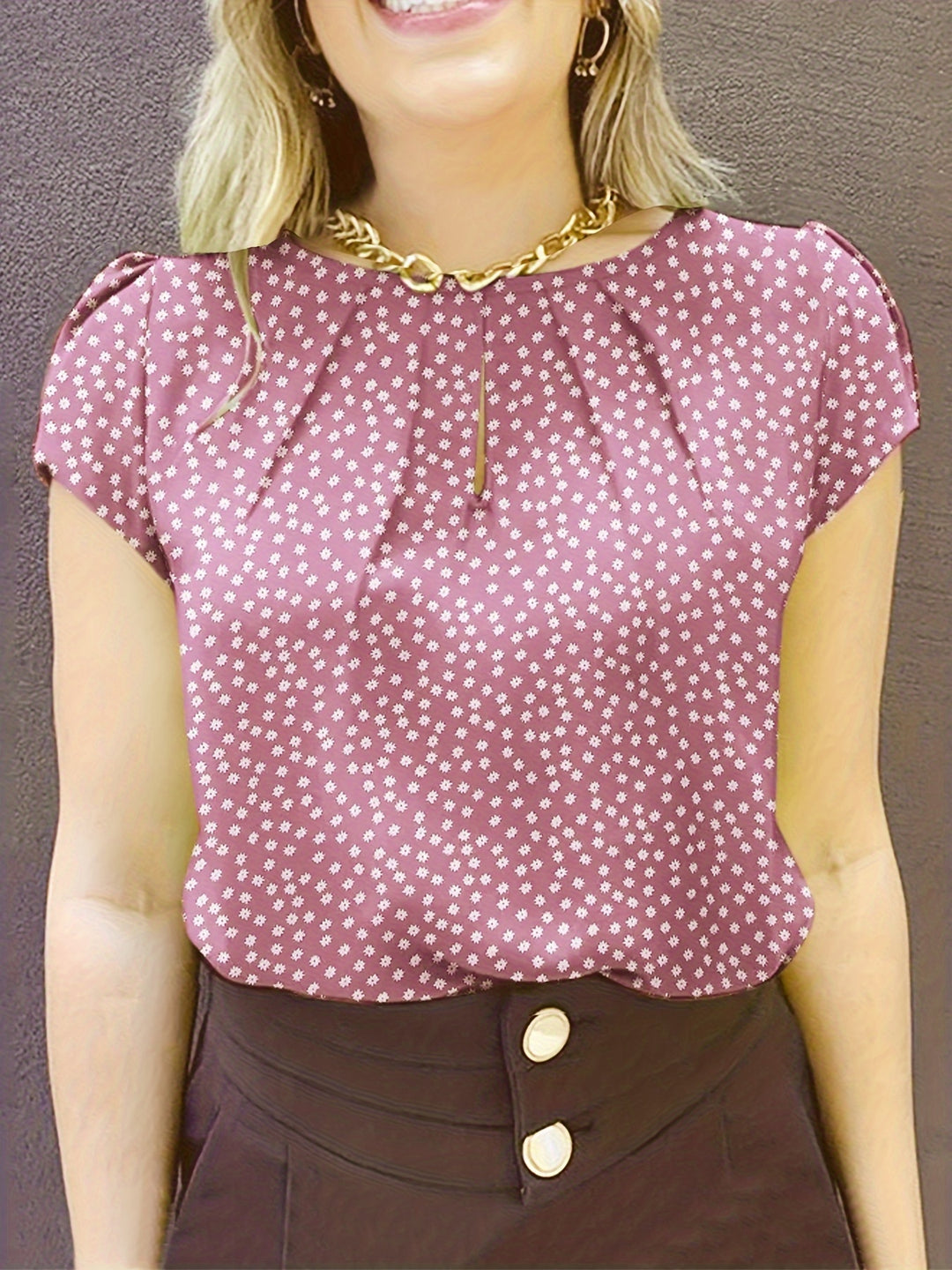 STELLA™ - Elegant Polka Dot Everyday Blouse
