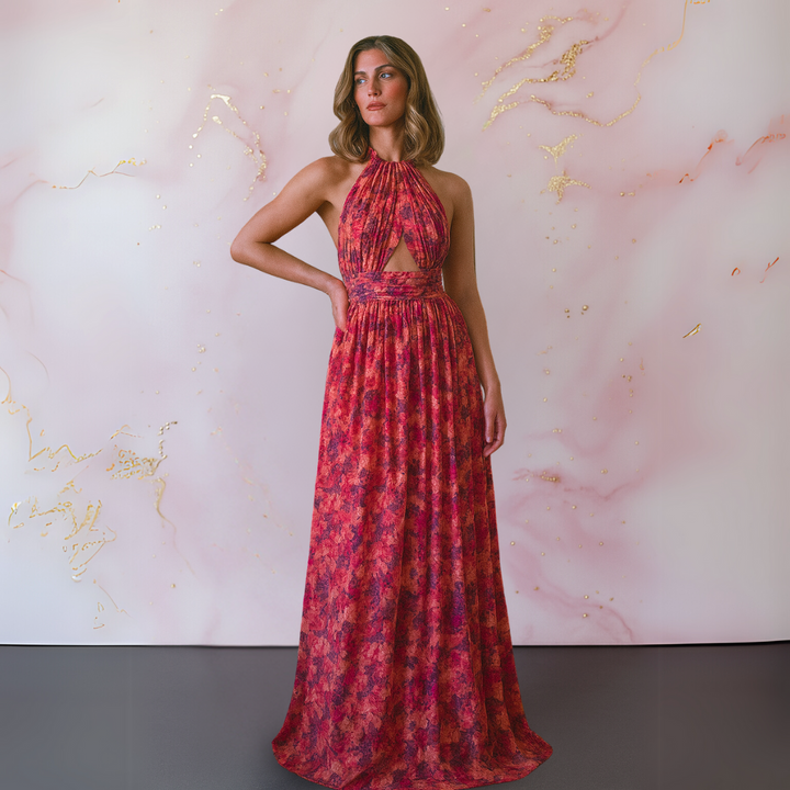 Cora | Floral Maxi Wedding Guest Dress