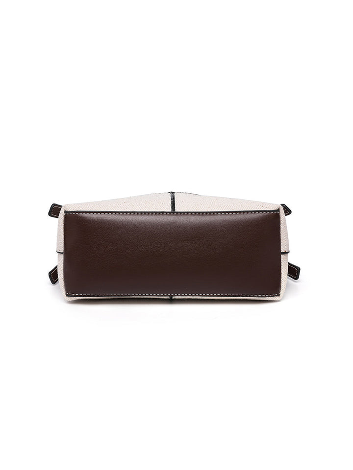 Women's Crossbody Canvas Wallet With Gold Zipper