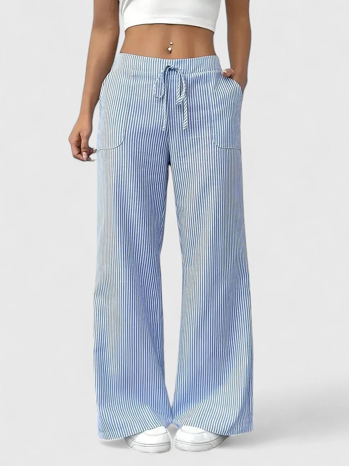Dominique | Linen Wide-Leg Pants