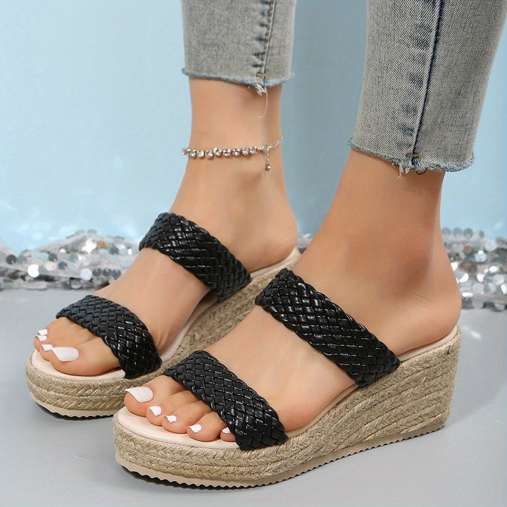 Ivy™ | Platform Wedge Slippers