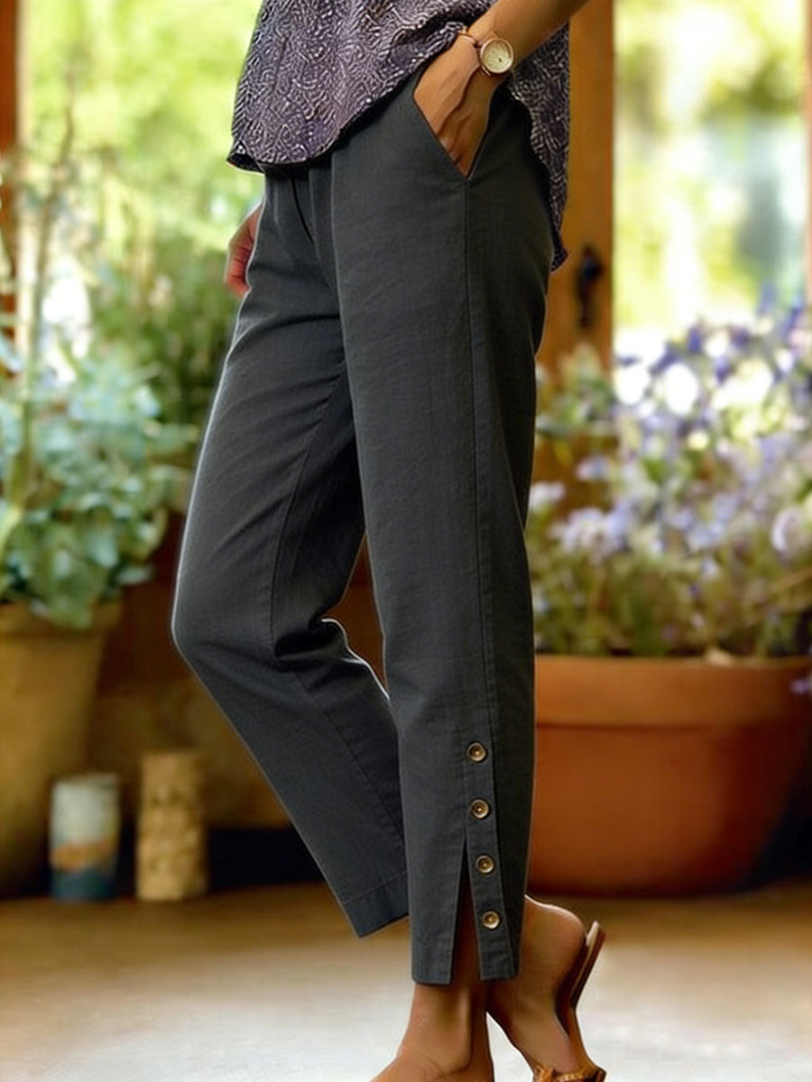Firoxa | Linen-Cotton Elegant Pants