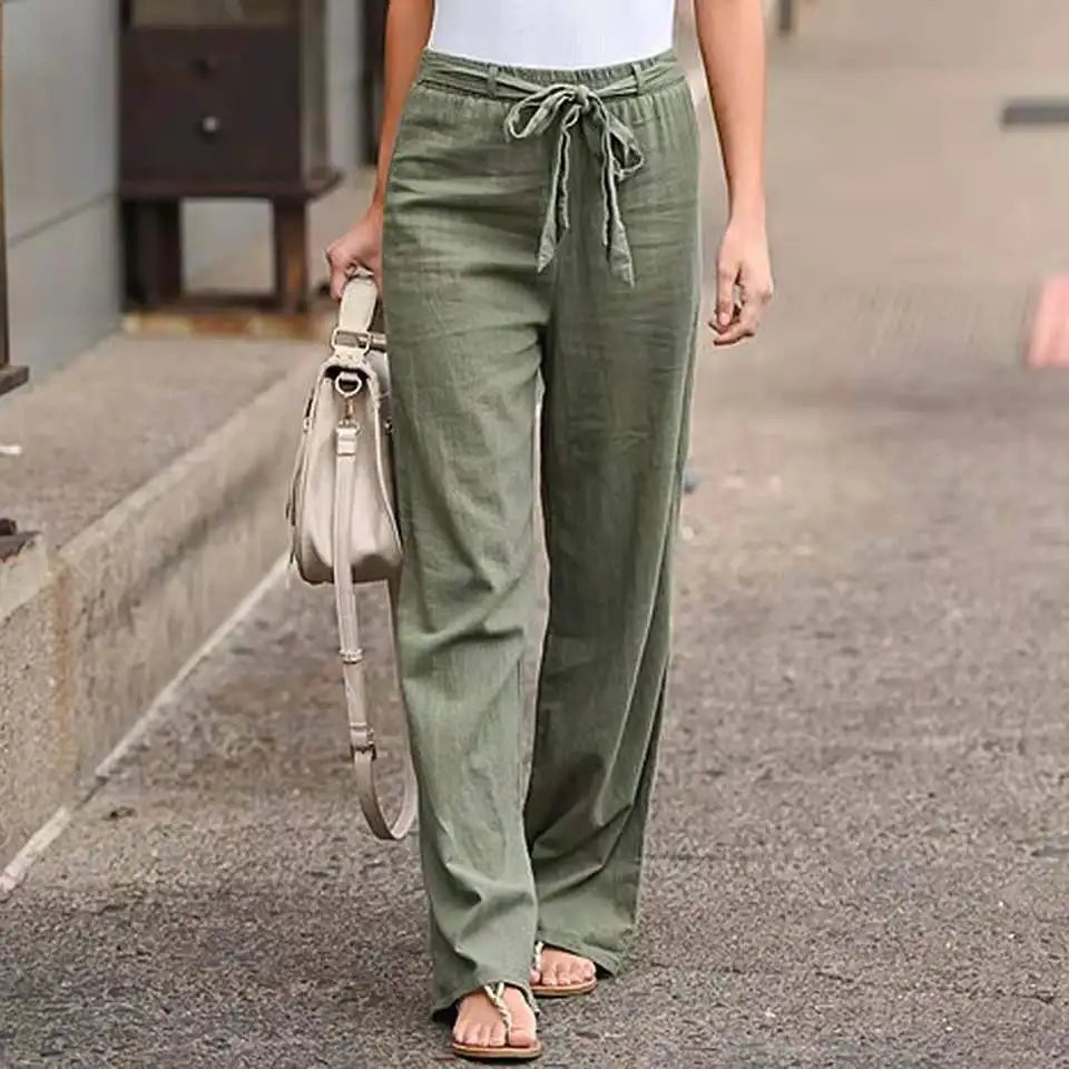 Grace™ Wide Leg Linen Pants