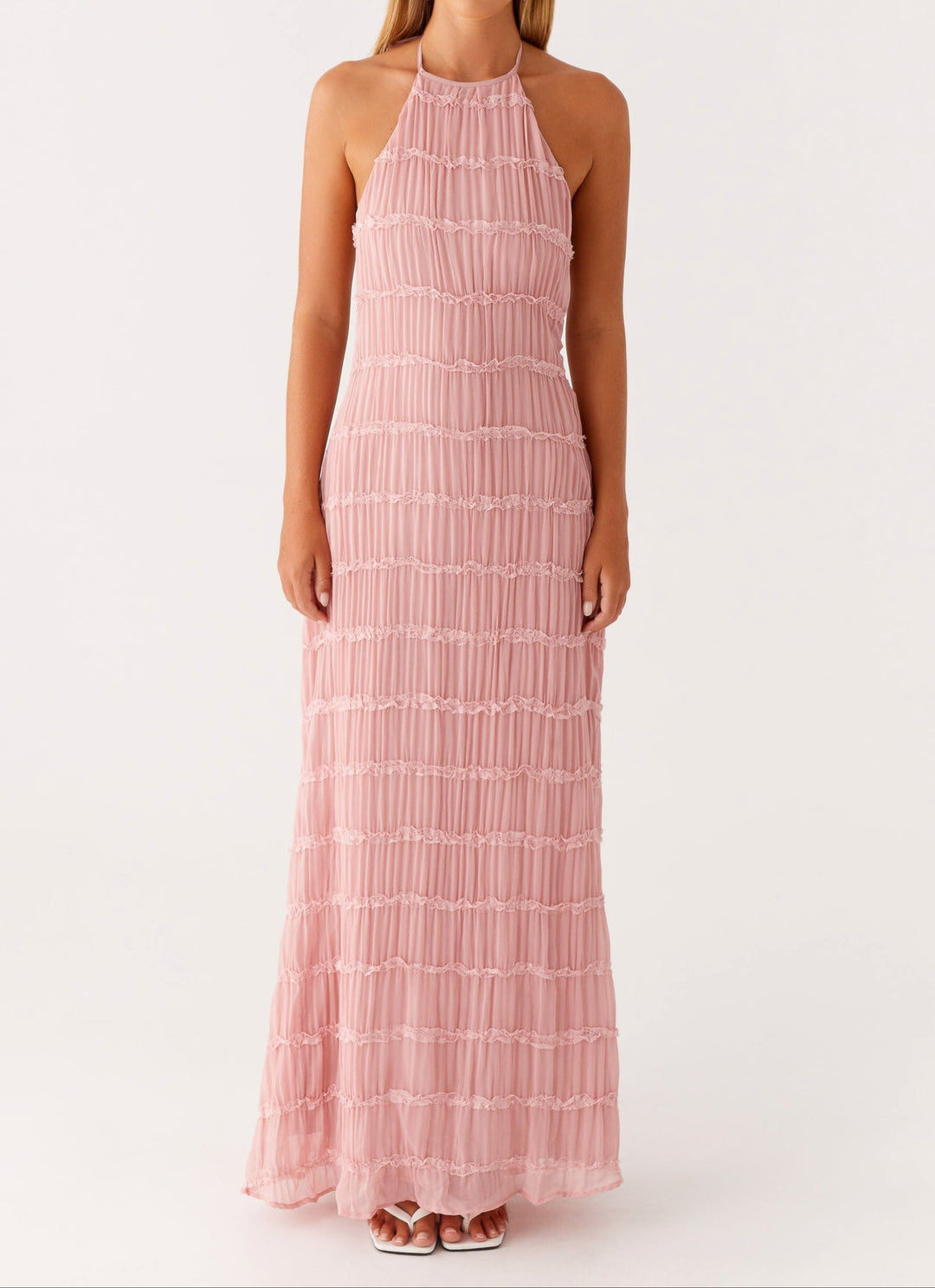 Jolene | Halter Maxi Wedding Guest Dress