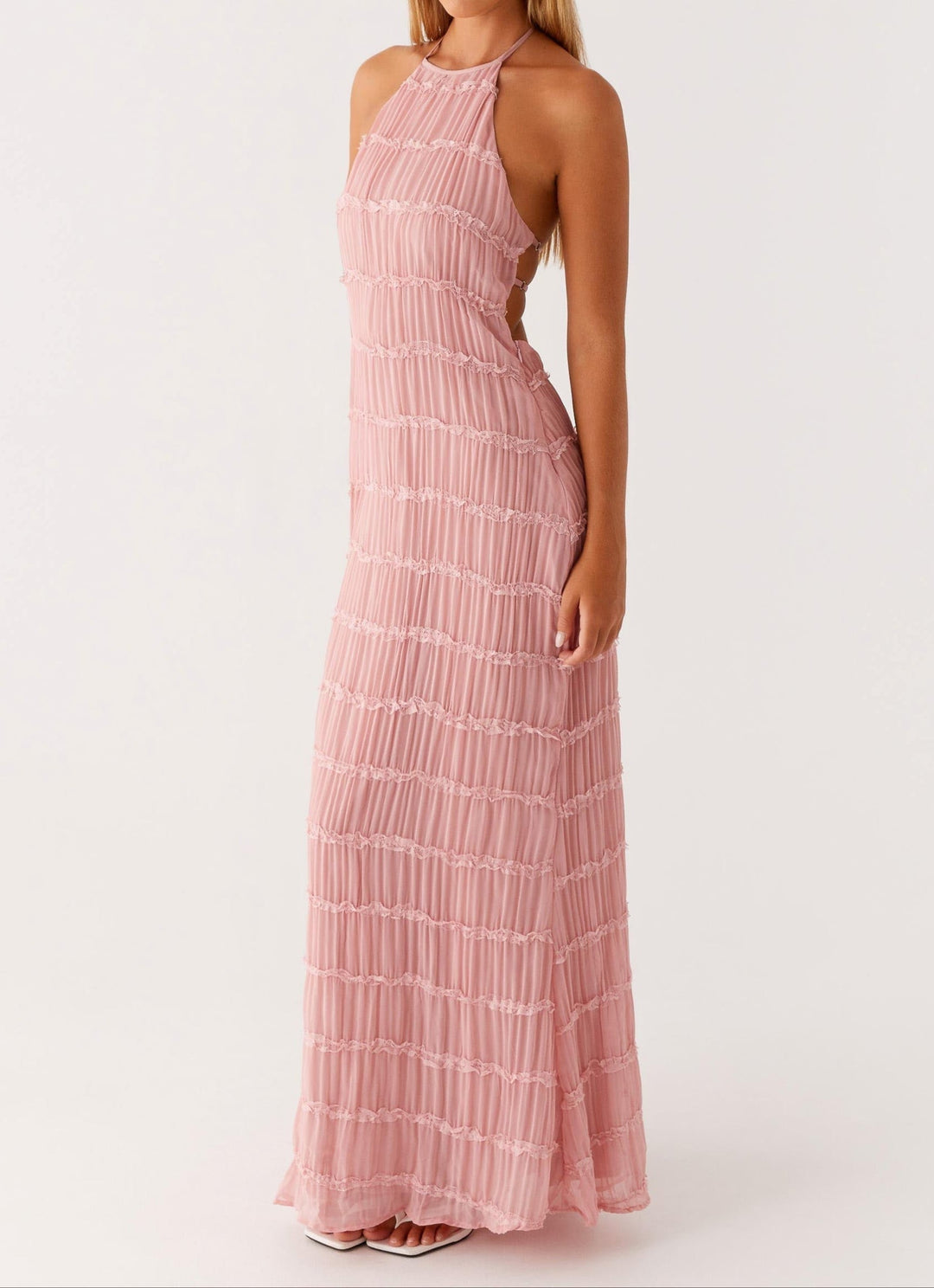 Jolene | Halter Maxi Wedding Guest Dress