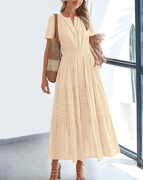 Stella | Elegant Bubble Sleeve Pleated Dress