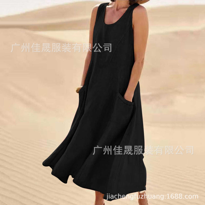 Rosalie | Breathable Cotton O-Neck Dress