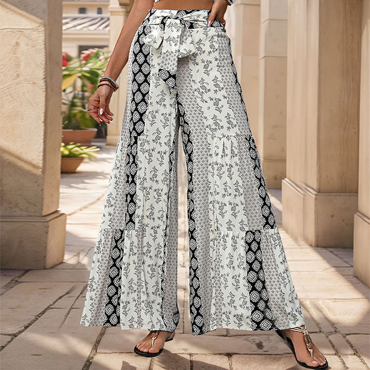Zoey | Feminine Geometric Printed Pants