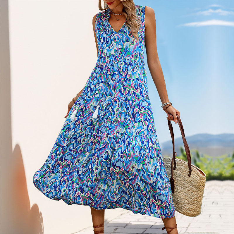 Aurora | Bohemian V-neck Tassel Dress