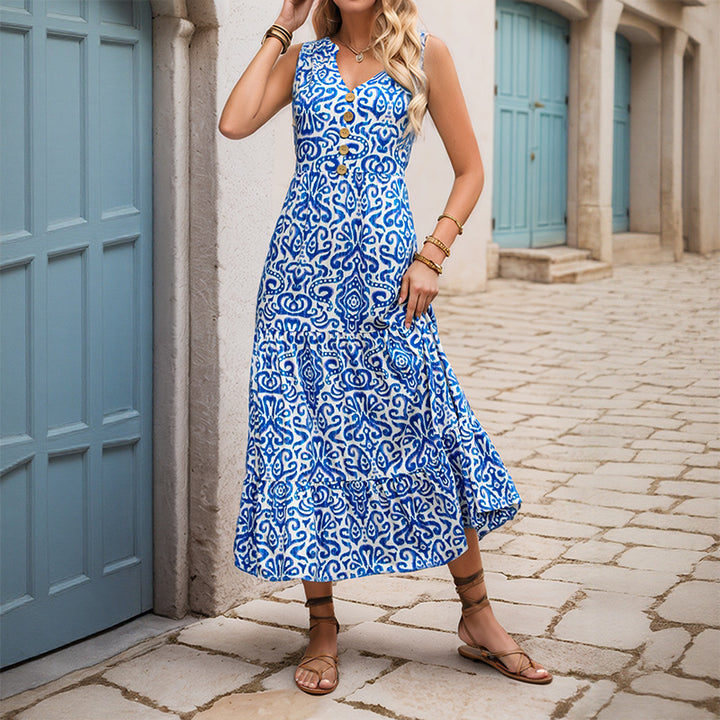 Amelia | Breathable Abstract Patterned Dress