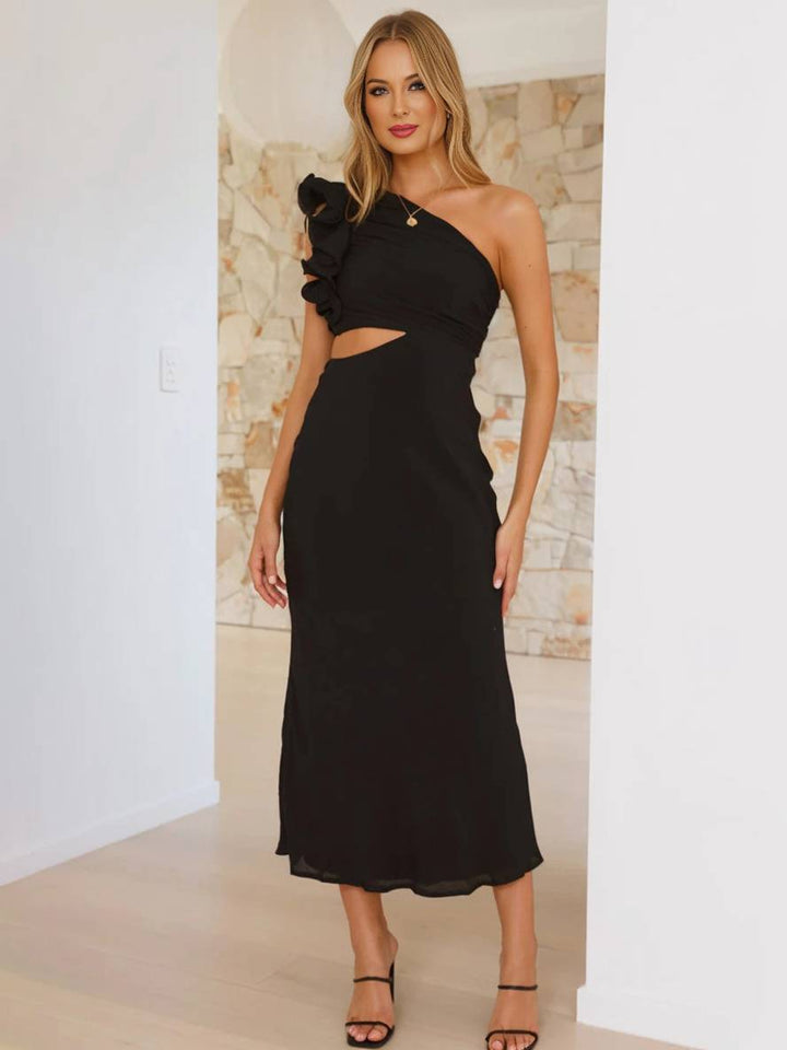 Shamine | Asymmetrical One-Shoulder Wedding Guest Dress