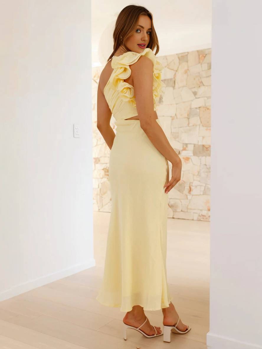Shamine | Asymmetrical One-Shoulder Wedding Guest Dress