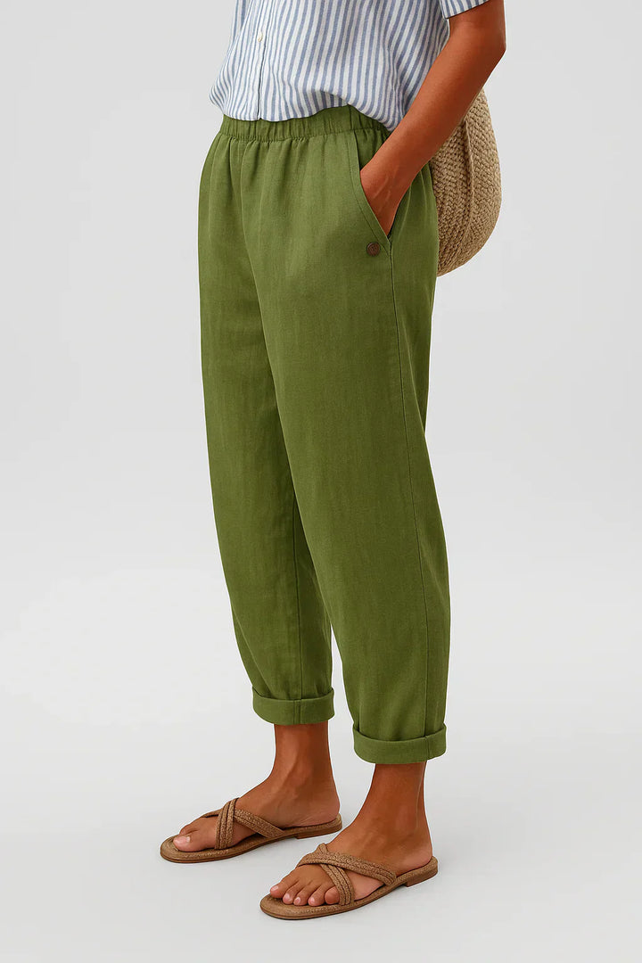 Edith | Linen-Cotton Elegant Pants