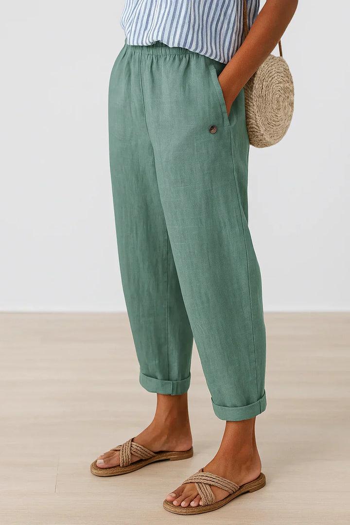 Edith | Linen-Cotton Elegant Pants