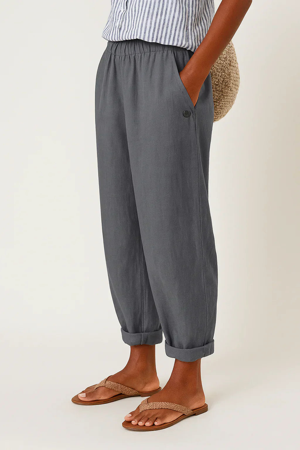 Edith | Linen-Cotton Elegant Pants
