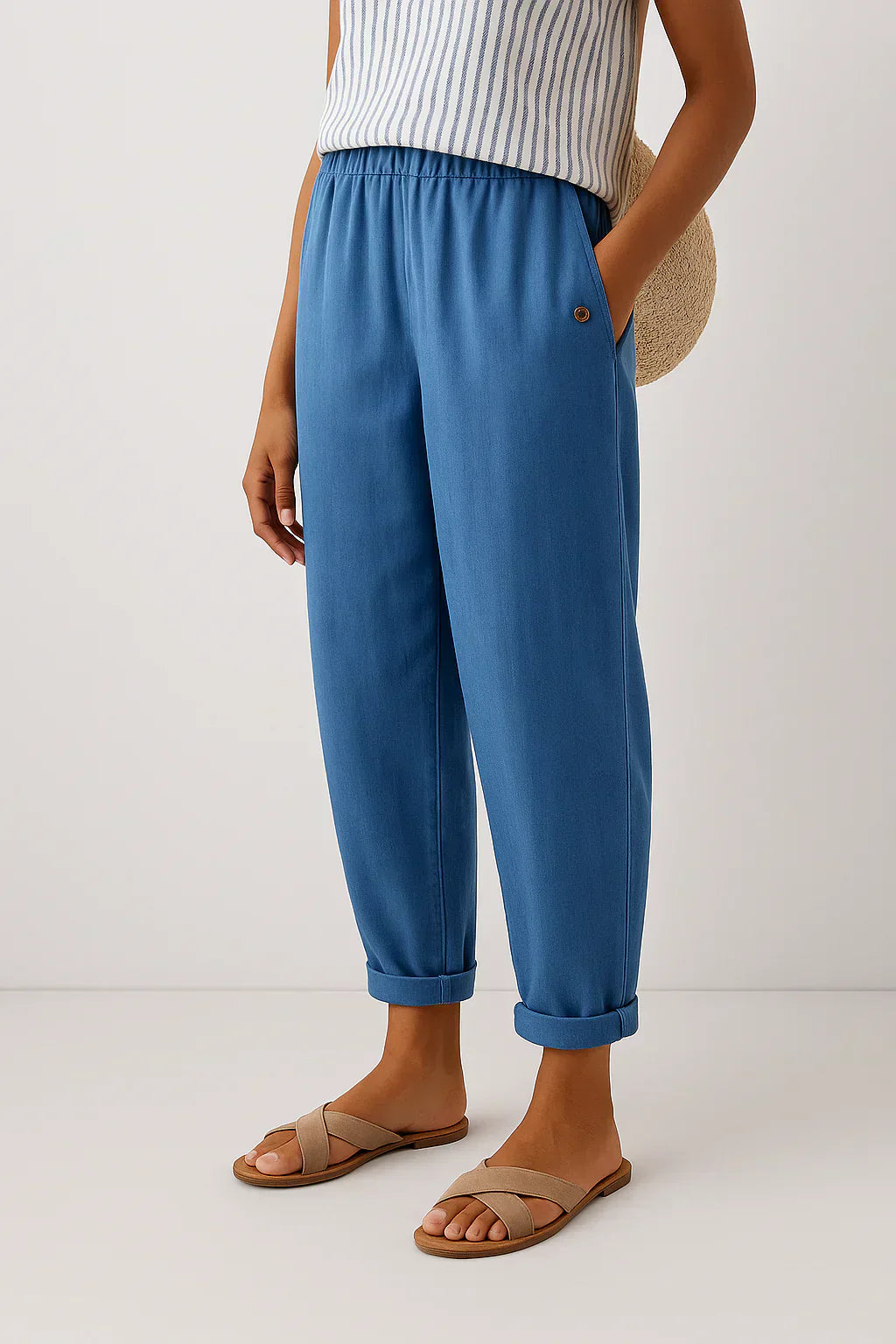 Edith | Linen-Cotton Elegant Pants