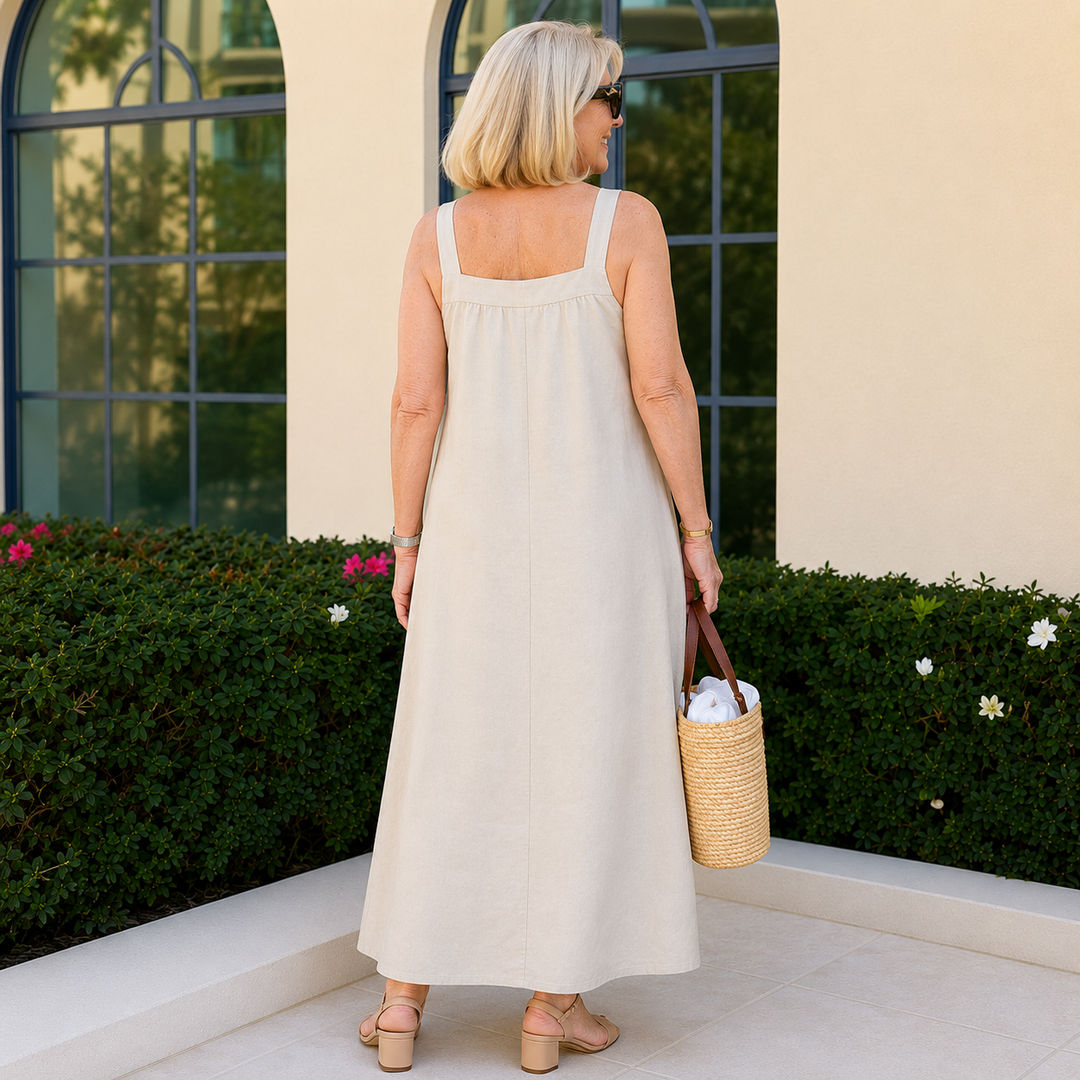 Evangeline™ Cotton Linen Dress