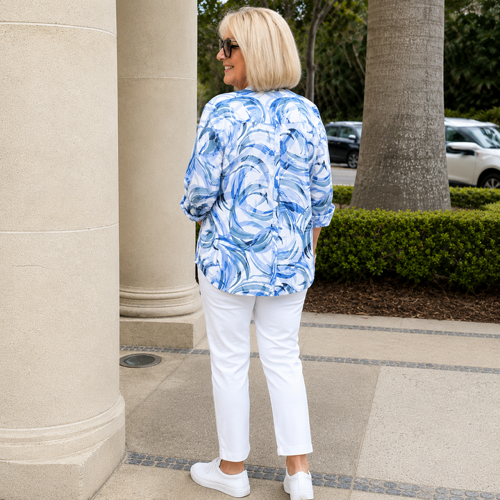 Elena™ Floral Graphic Blouse