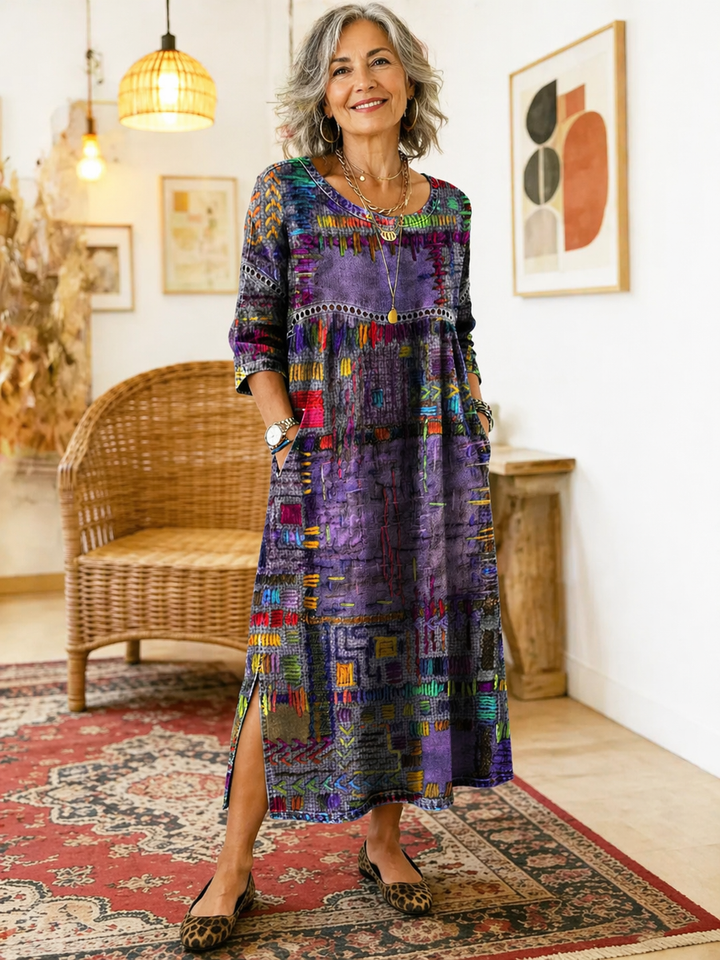 Eliana | Printed Midi Dress
